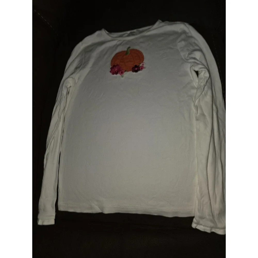 Gymboree butterfly girl fall autumn pumpkin floral top size 10 Halloween